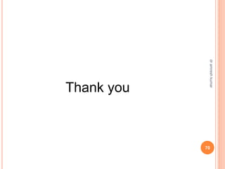 Thank you
70
dr
amresh
kumar
 