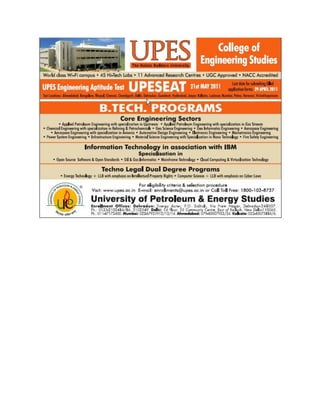 UPES B.tech programs