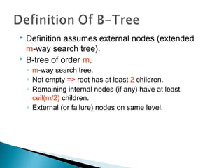 B tree | PPT