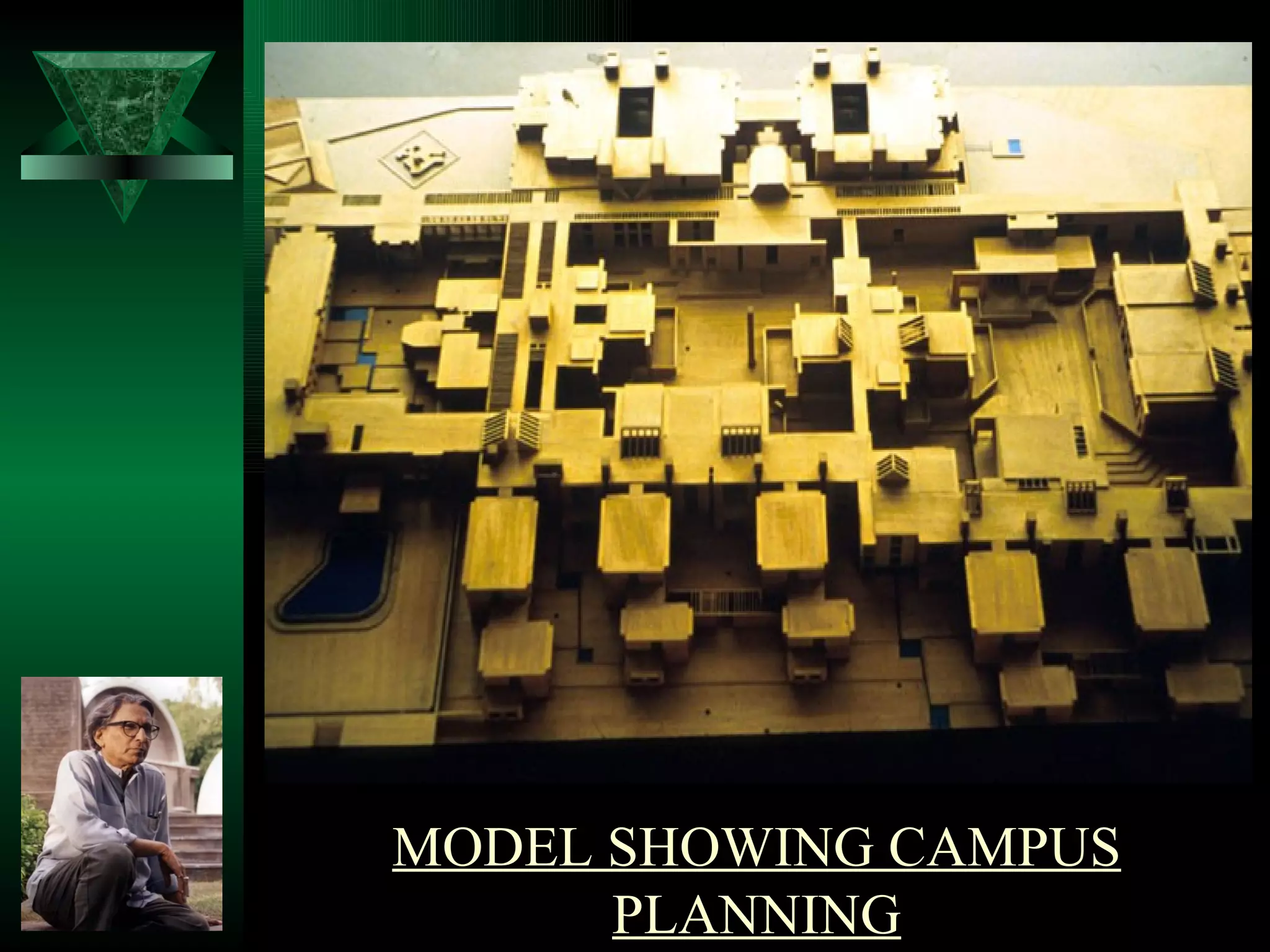 MODEL SHOWING CAMPUS
      PLANNING
 