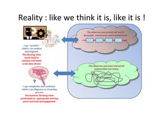 Reality	
  :	
  like	
  we	
  think	
  it	
  is,	
  like	
  it	
  is	
  !	
  

 