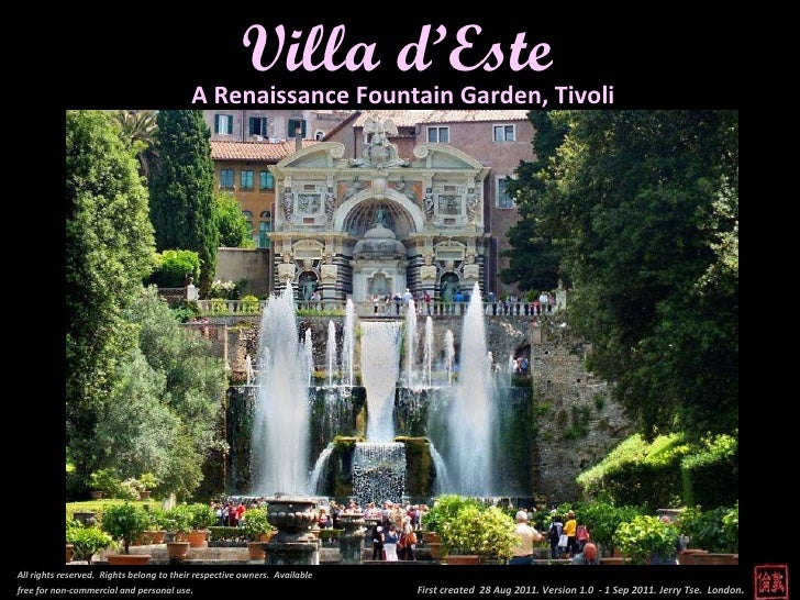 Villa D Este Tivoli Rome