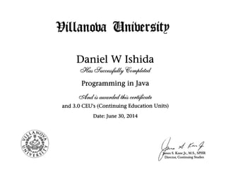 Villanova University CEU's