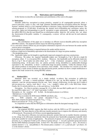 Deniable Encryption Key | PDF