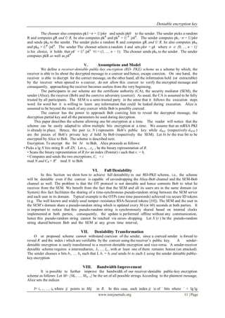 Deniable Encryption Key | PDF