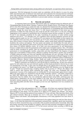 Eating habits and nutritional status among adolescent school girls: an ...
