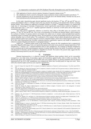 A comparative evaluation of 0.33% Sodium Fluoride (Iontophoresis) and ...
