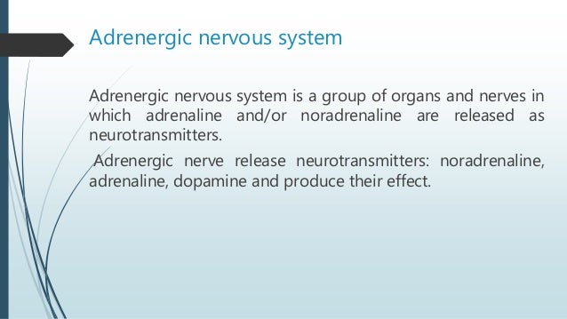 Adrenergic drugs. Adrenergic drugs.