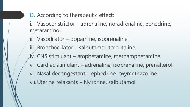 Adrenergic Drugs