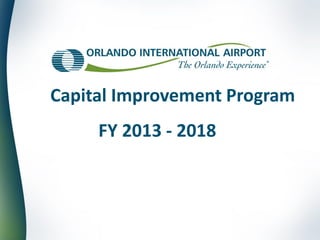 Capital Improvement Program
FY 2013 - 2018
 