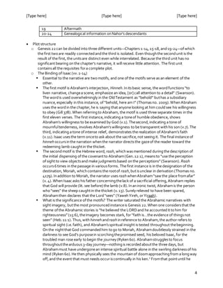 Genesis Chapter 22 Literary Analysis | DOCX