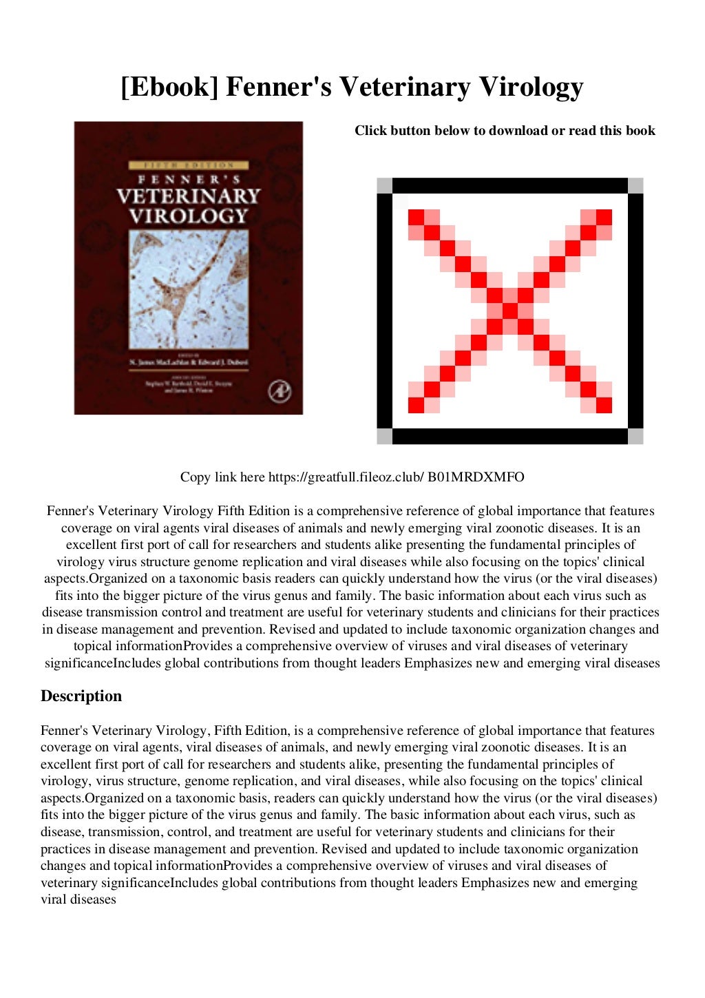⭐[BOOK]⚡ Fenner's Veterinary Virology