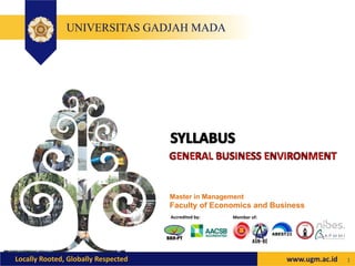 Master in Management
Faculty of Economics and Business
1
Accredited by: Member of:
 