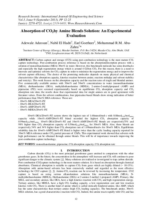 Research Inventy : International Journal of Engineering and Science