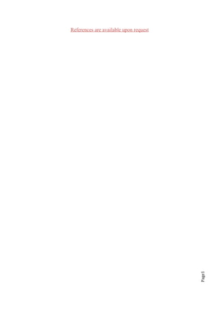 Page1
References are available upon request
 