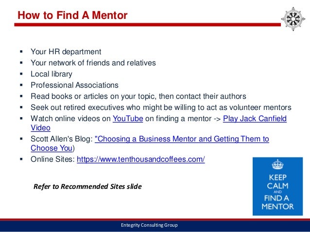 how to find a mentor