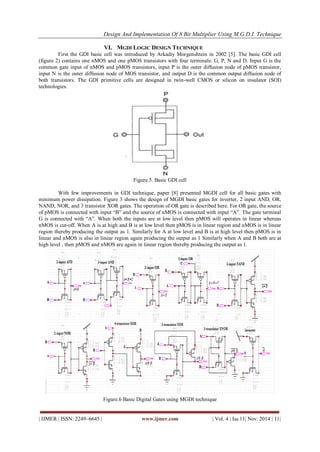 Design and Implementation of 8 Bit Multiplier Using M.G.D.I. Technique ...