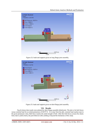 Bolted Joints Analysis Methods and Evaluation | PDF