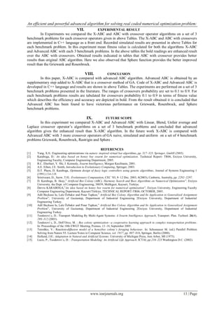 An efficient and powerful advanced algorithm for solving real coded ...