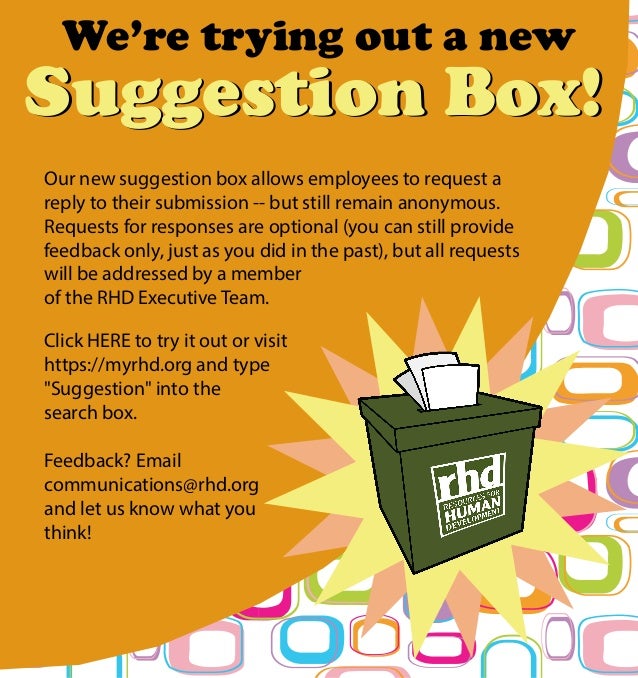 Online Suggestion Box Template Online Suggestion Box Template