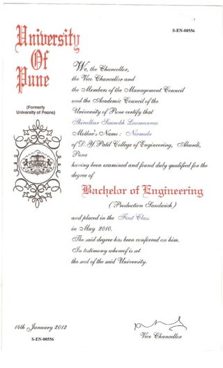 Bachelor of Engineering