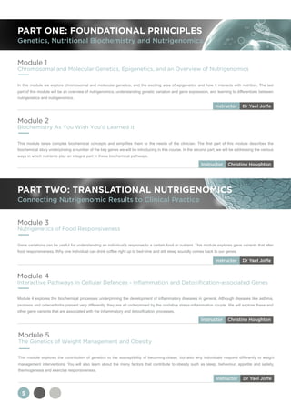 Translational Nutrigenomics Course Brochure | PDF