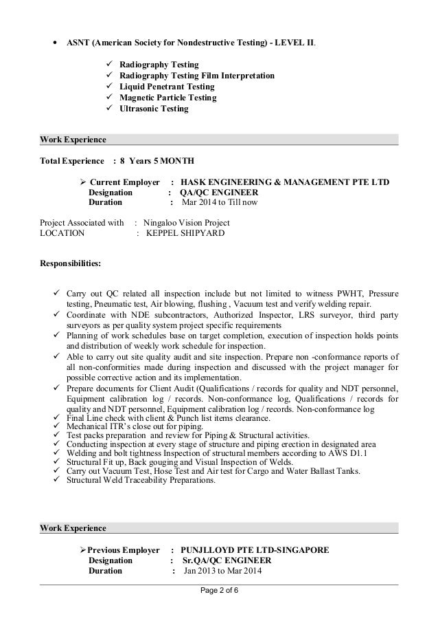 surveyor resume