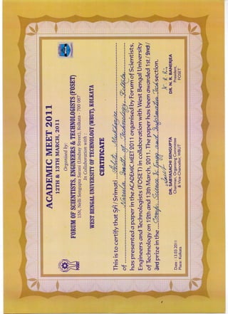 FOSET Certificate