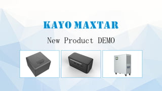 New Product DEMO
 