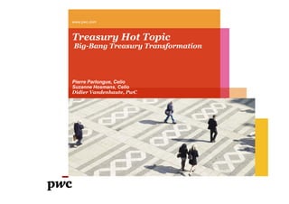 www.pwc.com



Treasury Hot Topic
Big-Bang Treasury Transformation




Pierre Parlongue, Celio
Suzanne Hosmans, Celio
Didier Vandenhaute, PwC
 