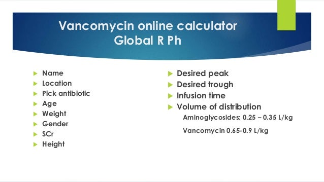 Part 2 - Aminoglycoside Vancomycin dosing