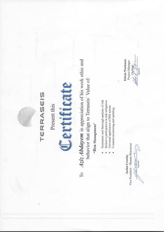 aziz certificate