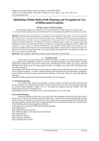 Optimizing Mobile Robot Path Planning and Navigation by Use of ...