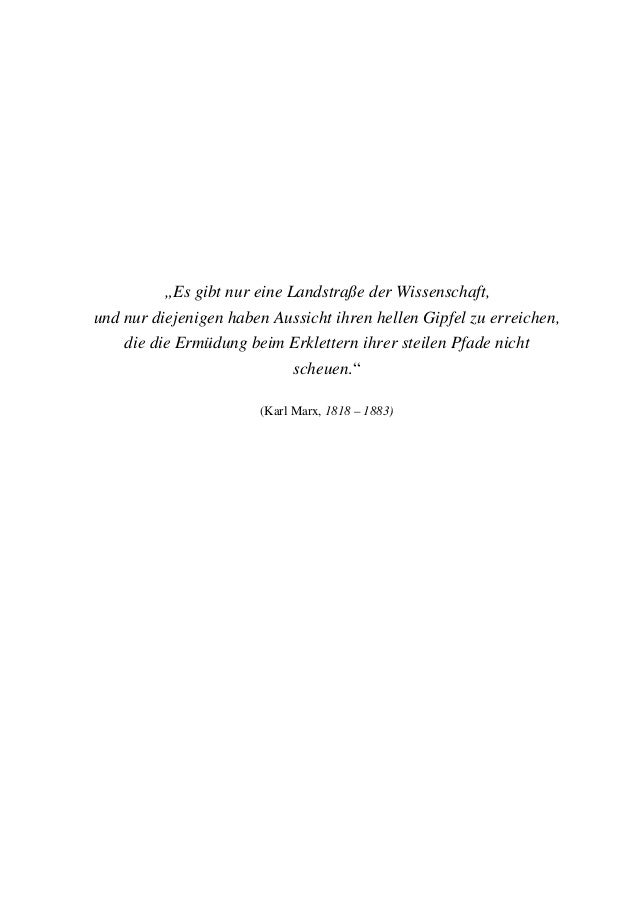 Dissertation von karl marx