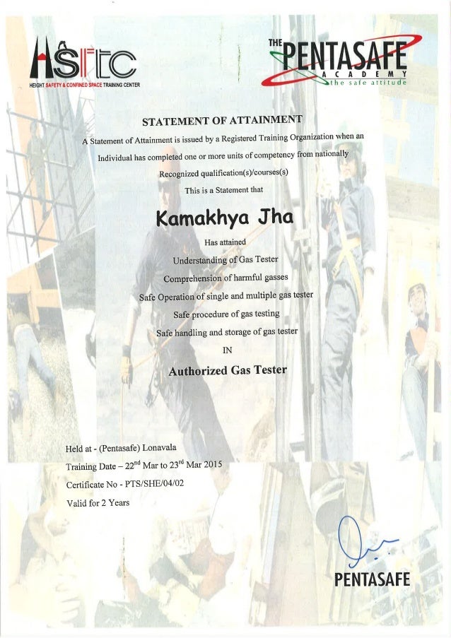 Authorised Gas Tester