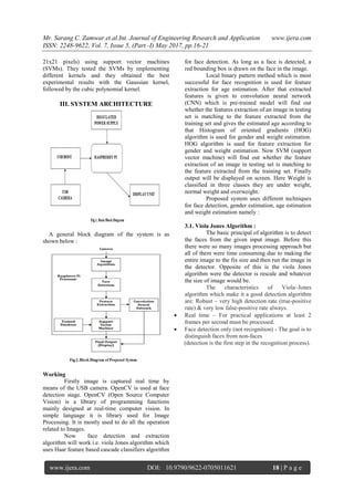 Human Face Detection and Tracking for Age Rank, Weight and Gender ...