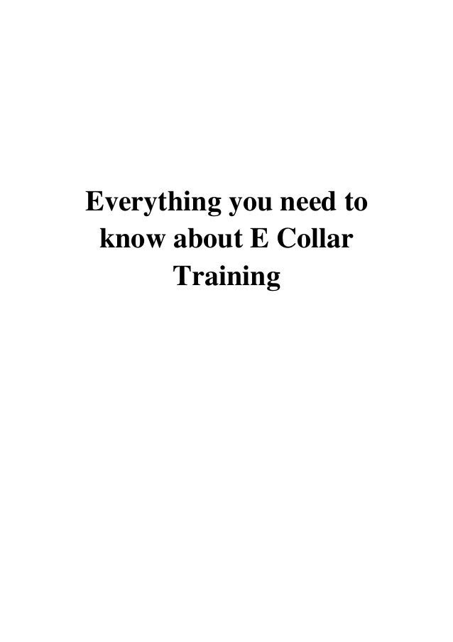 e collar training larry krohn