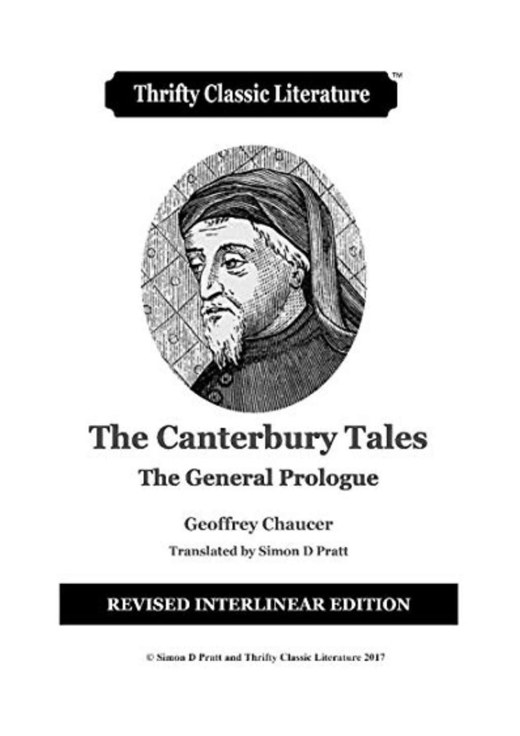 The Canterbury Tales PDF - Geoffrey Chaucer The General Prologue