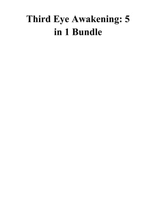 Third Eye Awakening PDF - Sarah Rowland 5 in 1 Bundle | PDF