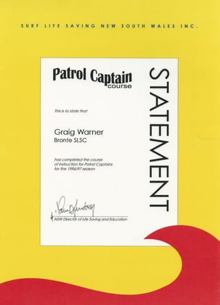 Patrol Captain Course