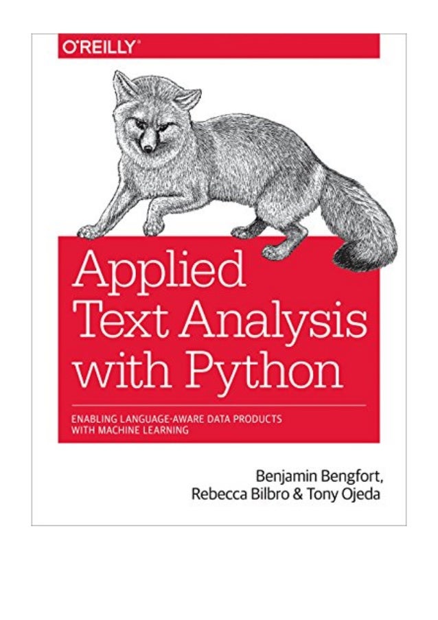 machine learning with python pdf oreilly