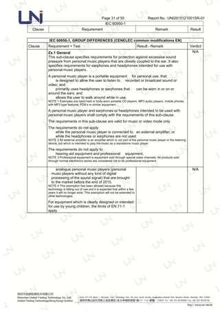 IEC 60950-1 Test Report | PDF