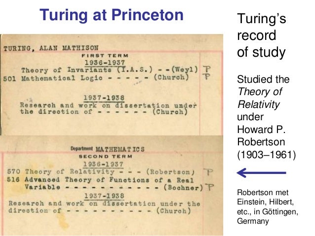 Alan turing phd thesis