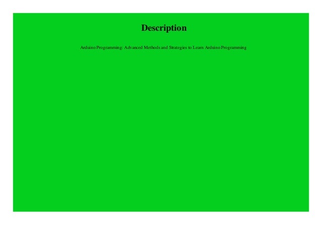 arduino advanced programming pdf