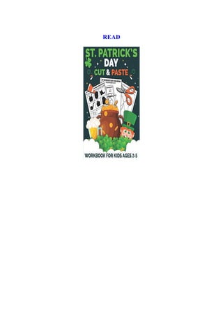 PDF Free⚡ St Patrick's Day Cut and Paste Workbook for Kids Ages 2-5 A ...