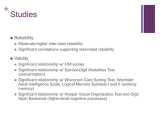 Wisconsin Code Subtests Example AllenCog_presentation | PPTX
