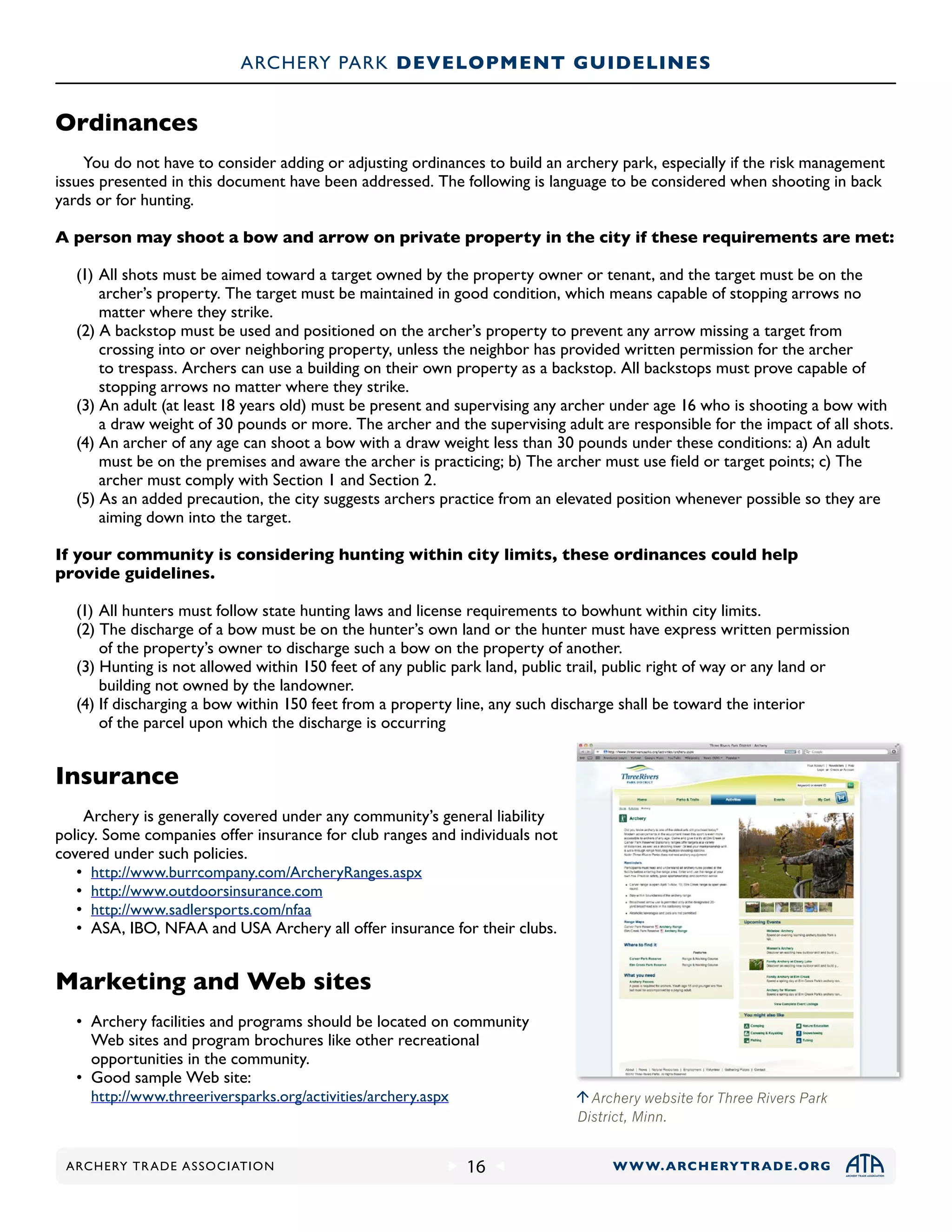 ATA-Archery-Park-Guide-New May2015 | PDF | Hunting and Shooting | Sports