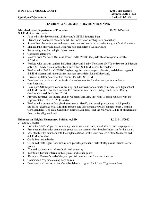 kimberly gantt resume 3 2015