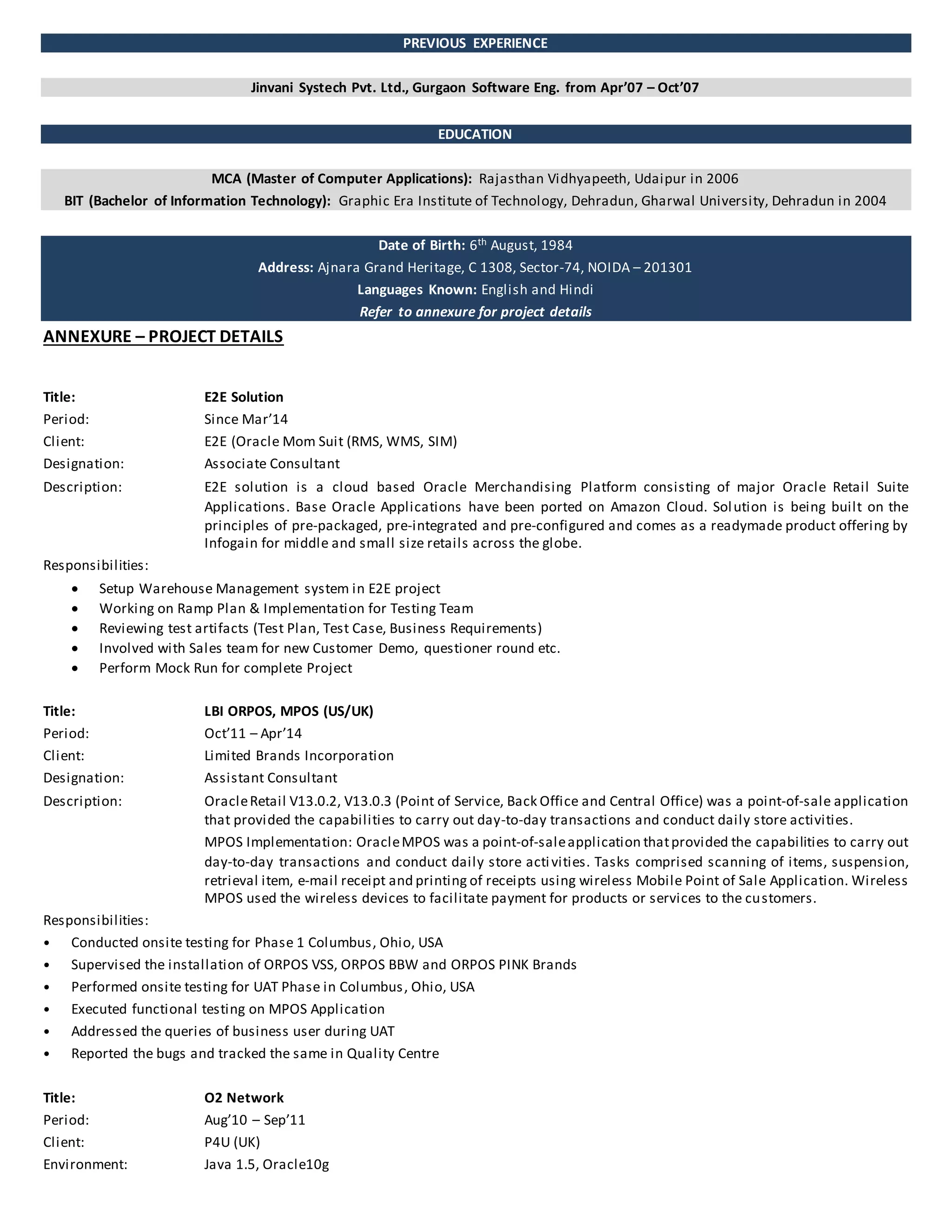 Software Testing_Resume | PDF