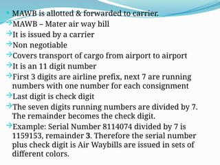 Missing air freight in airline logistics | PPTX